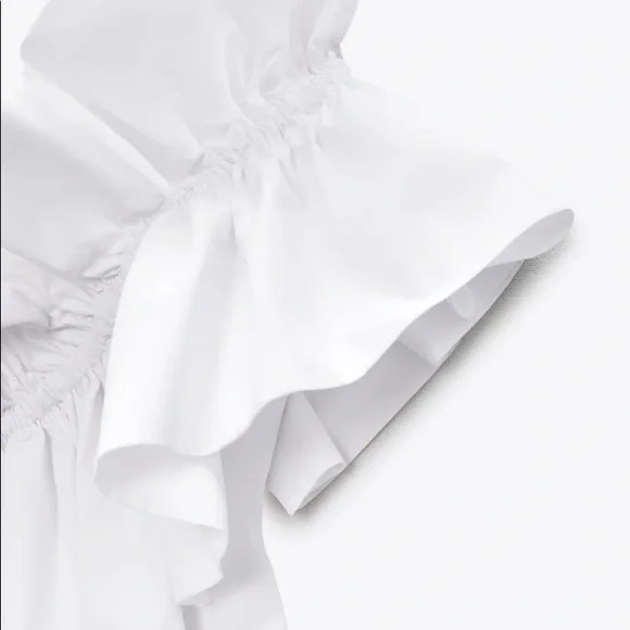 Zara Poplin Top with Ruffles - Picture 13 of 16
